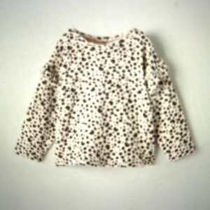 Zara soft touch animal print top 4/5